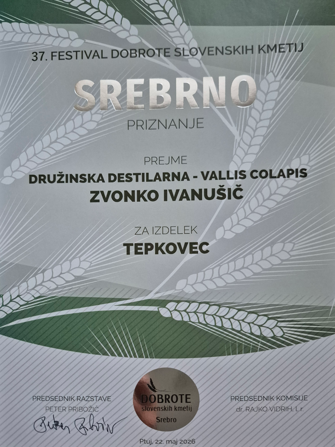Srebro tepkovec Srebro tepkovec